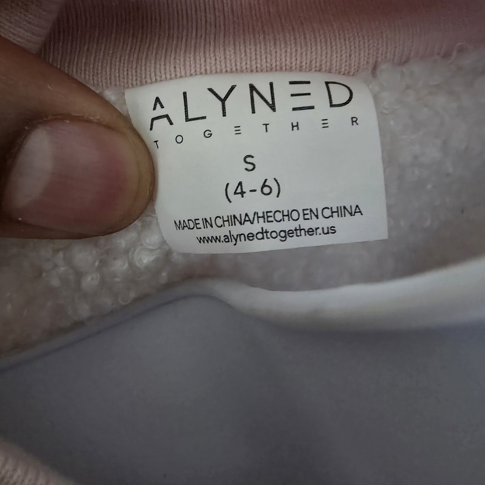 Alyned Together Quilted Reversible Bomber Jacket Pink Sherpa Lined Women’s Small - Picture 2 of 9